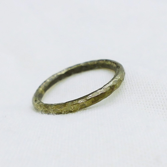 2毫米戒指（錘子眼，黃銅古董之美） 第1張的照片