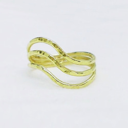 Curvy ring（真鍮） 2枚目の画像