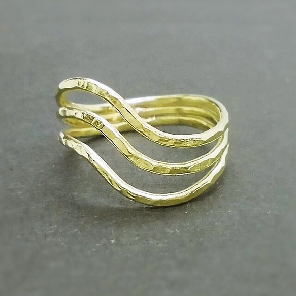 Curvy ring（真鍮） 5枚目の画像