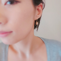 【特集掲載】星のピアス✧パールで彩るstar bright earring✧ 5枚目の画像