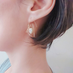 【特集掲載】星のピアス✧パールで彩るstar bright earring✧ 8枚目の画像