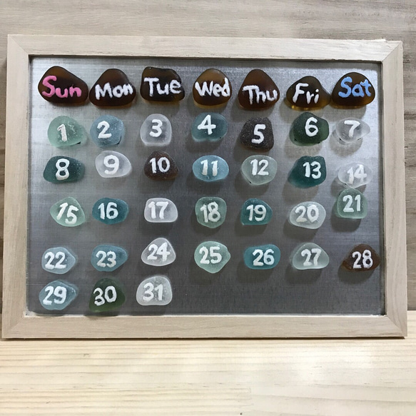 シーグラスカレンダー 2枚目の画像