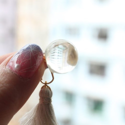 Freshwater pearls resin jewelry Earclips 4枚目の画像