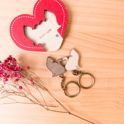 Key House．Feline Duet | Customizable／Storage／Decoration Gift 2枚目の画像