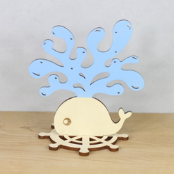 Whale Accessories Stand | Baby blue／Gift／Storage | 1枚目の画像