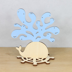 Whale Accessories Stand | Baby blue／Gift／Storage | 3枚目の画像