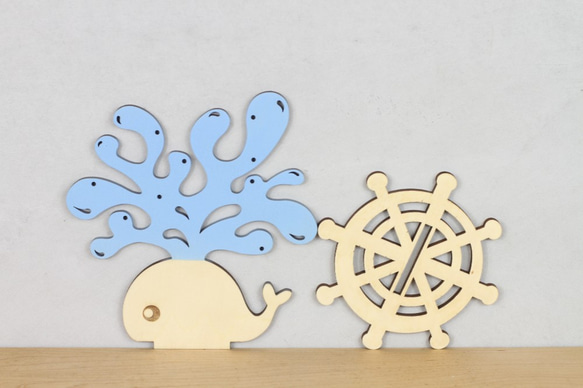 Whale Accessories Stand | Baby blue／Gift／Storage | 4枚目の画像