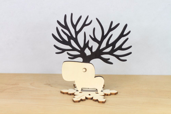 Reindeer jewelry | Brown／Gift／Storage | 2枚目の画像