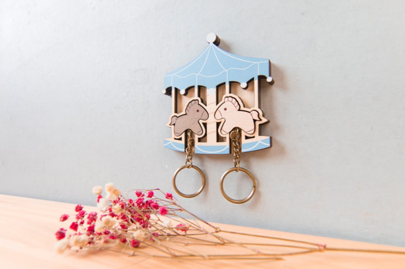 Key House．Carousel | Customizable／Storage／Decoration Gift／Va 2枚目の画像
