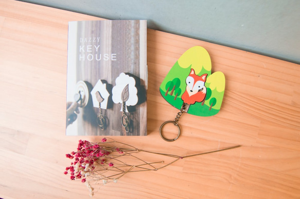 Key House FOX < Customizable Storage Decoration Gift X'mas V 4枚目の画像