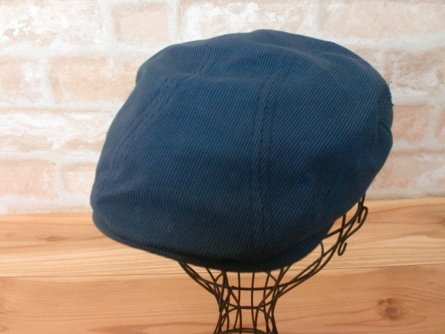 川越唐桟　ハンチング　紺細縞