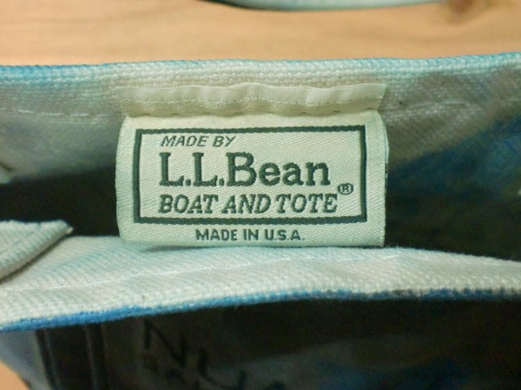 手染め　ユーズド　トートバッグ　LL  Bean　エルエルビーン 5枚目の画像