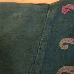 藍泥染め　刺繍　チュニック　スモックシャツ　ボヘミアンブラウス　 7枚目の画像