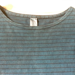 泥藍染　ＵＳ古着　グッドウエア　バスクシャツ　Ｍサイズ　サンプル品 2枚目の画像