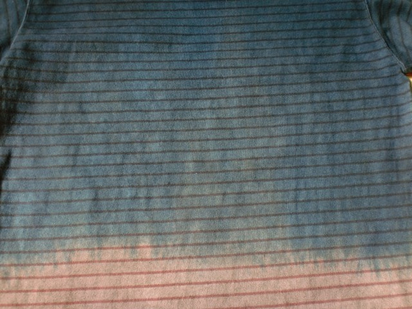 泥藍染　ＵＳ古着　グッドウエア　バスクシャツ　Ｍサイズ　サンプル品 6枚目の画像