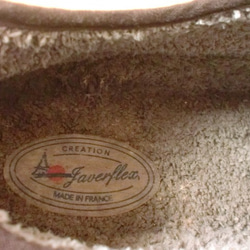 泥染　カモフラ　デッキスニーカー　迷彩　フランス製スニーカー 3枚目の画像