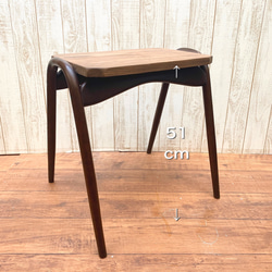 ◇アンティーク レトロなサイドテーブル スツール 腰掛け椅子 シンプル オシャレ◇ 5枚目の画像