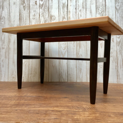 ◇ アンティークな雰囲気の カフェテーブル リビングテーブル 無垢 ローテーブル ◇ 8枚目の画像