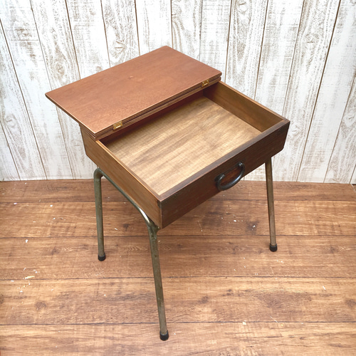 インダストリアル ウッド × アイアン サイドテーブル WOOD 脚付き インダストリアル ウッド × アイアン サイドテーブル WOOD 脚付き