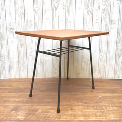 ◇アンティーク調 シンプルなアイアン脚のテーブル リビングテーブル カフェテーブル◇ 10枚目の画像