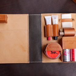 【受注製作】レザーケアの本  Harui Leather Care Tools   | 手作り本革 6枚目の画像