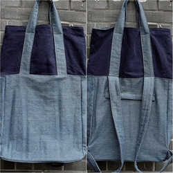 Urban Unisex 2 ways Backpack & Tote Bag - Blue Color 4枚目の画像