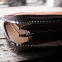 Large Zip Around Sliver Zip Wallet Purse-11 Colors Available 6枚目の画像