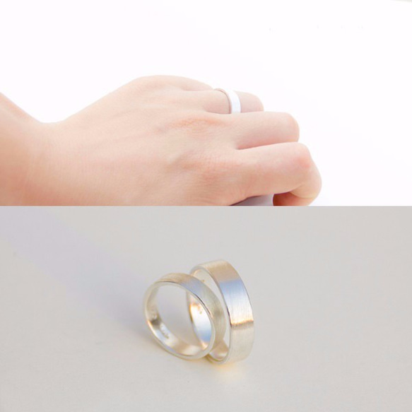 Personalized Fine Silver Ring-Individual Ring/ Unisex 5枚目の画像