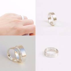 Personalized Fine Silver Ring-Individual Ring/ Unisex 6枚目の画像