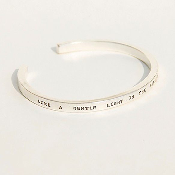 Personalized Inspirational Blessing Bracelet/990 Silver 1枚目の画像