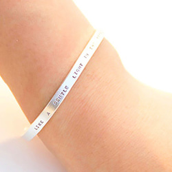 Personalized Inspirational Blessing Bracelet/990 Silver 3枚目の画像