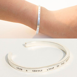 Personalized Inspirational Blessing Bracelet/990 Silver 4枚目の画像