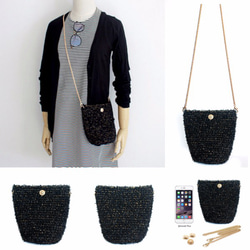 LAST CHANCE to BUY Handmade Elegant Chic Crochet Bucket Bag 7枚目の画像