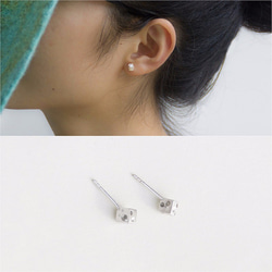 Unique Elegant Geometry Hollow 3D Earring-925 Sliver/ Unisex 3枚目の画像