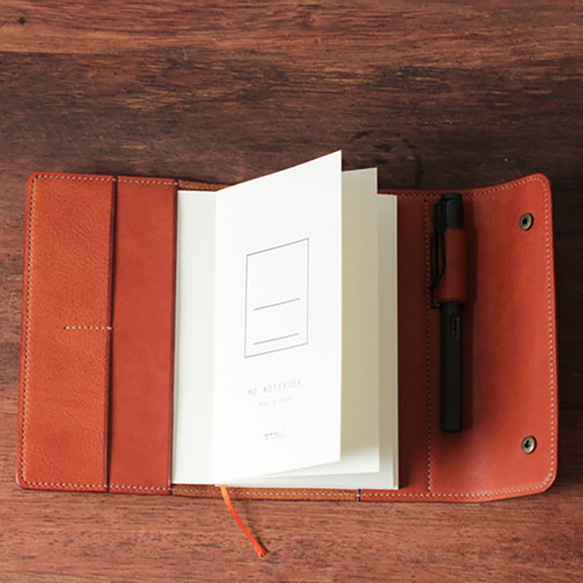 Casual Classic Italian Minerva Box Leather Journal Notebook 4枚目の画像