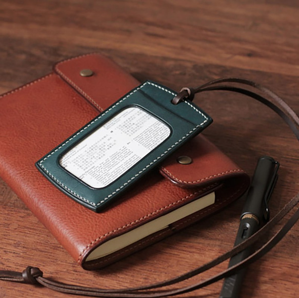 Casual Classic Italian Minerva Box Leather ID Card Case 1枚目の画像