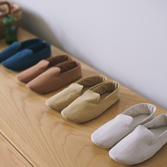 [ U'NIDO ] 原創手作 品味慢活棉麻室內便鞋x4色/ 可拆式鞋墊設計/ 居家紓壓/ 透氣舒適/ 暖心禮物 第1張的照片
