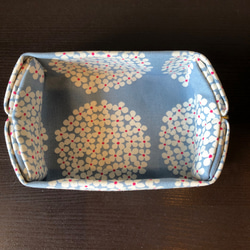 Otofu Pouch(M) まるまる小花(みずいろ) 6枚目の画像