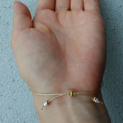 simple　bracelet＜イニシャルorナンバー＞ 2枚目の画像