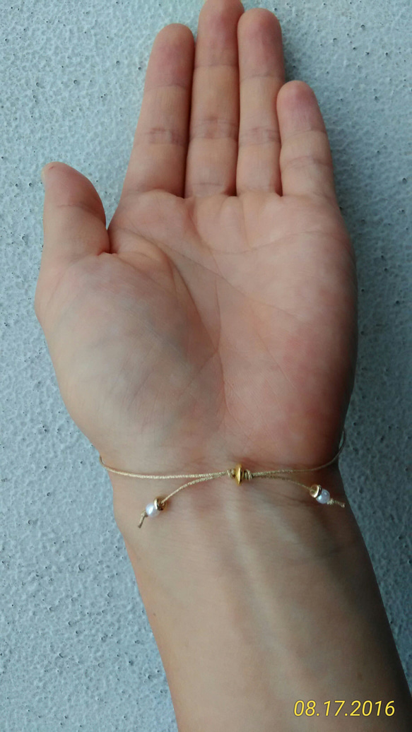 simple　bracelet＜イニシャルorナンバー＞ 2枚目の画像