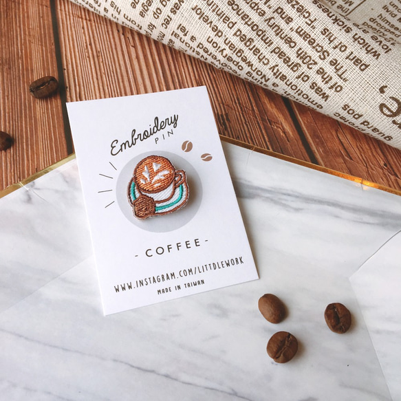 Littdlework小さな刺繍のバッジ -  Kabuqinuo 1枚目の画像