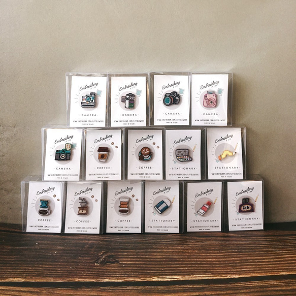 Littdlework小さな刺繍のバッジ -  Kabuqinuo 4枚目の画像