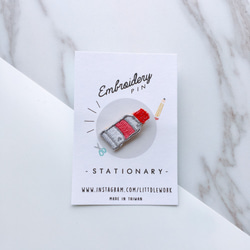 小さな刺繍バッジをLitt​​dlework  - 文房具セット（5つのモデルのセット） 2枚目の画像