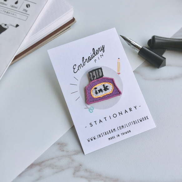 小さな刺繍バッジをLitt​​dlework  - 文房具セット（5つのモデルのセット） 3枚目の画像