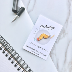 小さな刺繍バッジをLitt​​dlework  - 文房具セット（5つのモデルのセット） 6枚目の画像