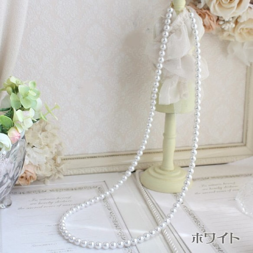 パールロングネックレス(40cm～80cm) ネックレス・ペンダント