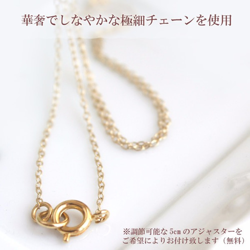 ミニムーンネックレス ハンドメイドアクセサリー/月 ネックレス