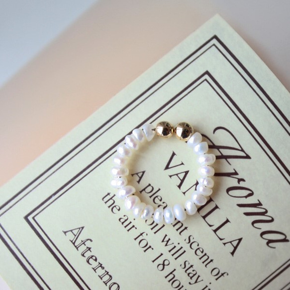 微型淡水珍珠中型環（指骨環）趾環/耳骨夾 第2張的照片