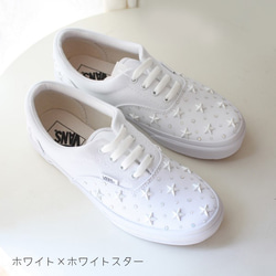 【免運費】定制Vans Bunsu Ela（VANS ERA）白色×白色星級運動鞋訂單生產 第6張的照片