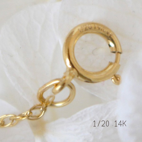 [免運費] K14GF（鍍金）小號淡水珍珠項鍊 N-1674 第10張的照片
